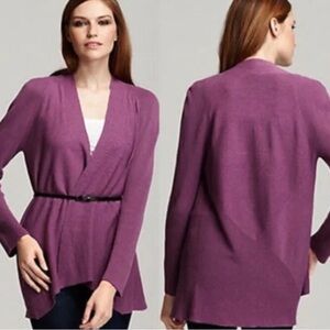 Eileen Fisher Purple/ Magenta Ribbed Cardigan 3x